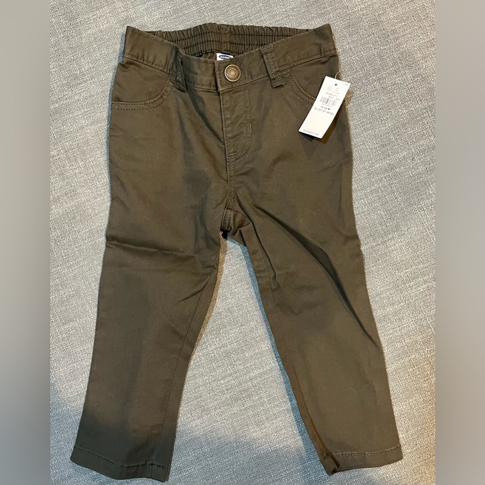 Unisex Built-In Flex Max Pop-Color Skinny Jeans for Baby, Ancient Forest